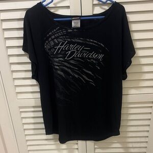 Harley-Davidson Women's Black Graphic Tee